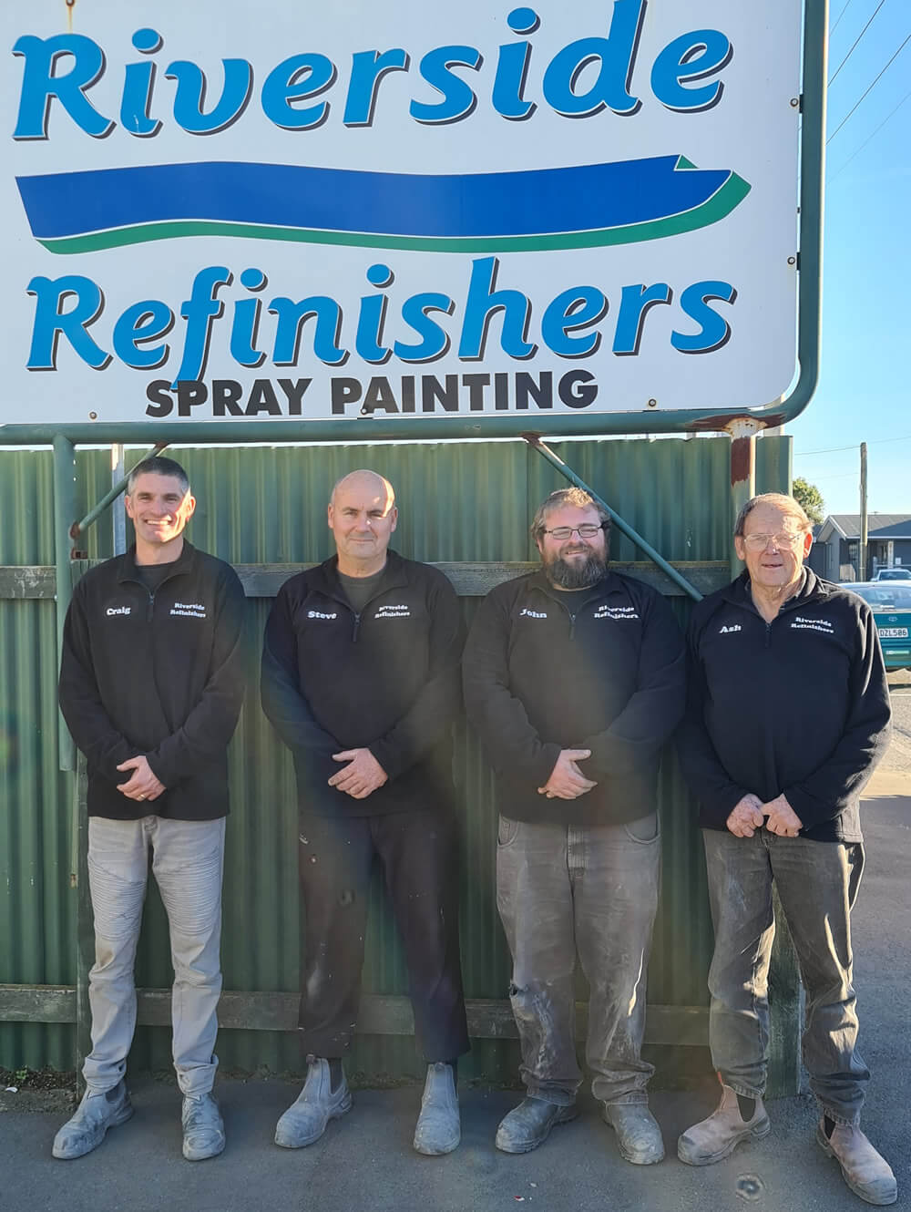 Craig And His Team Of Spray Painters At Riverside Refinishers In Marlborough NZ